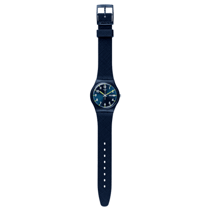 Swatch Originals SO28N702 Sir Blue Armbanduhr Blau • Quarzwerk • Leichtes Kunststoffgehäuse, Bild 2