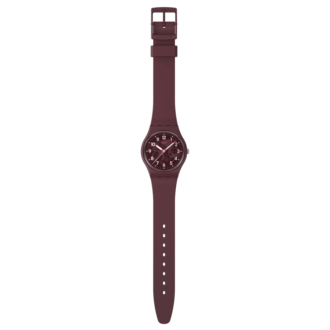 Swatch Originals Medium SO28R115 Thru The Crown Glass Damen Armbanduhr • Transparentes Zifferblatt • Leuchtzeiger, Bild 4