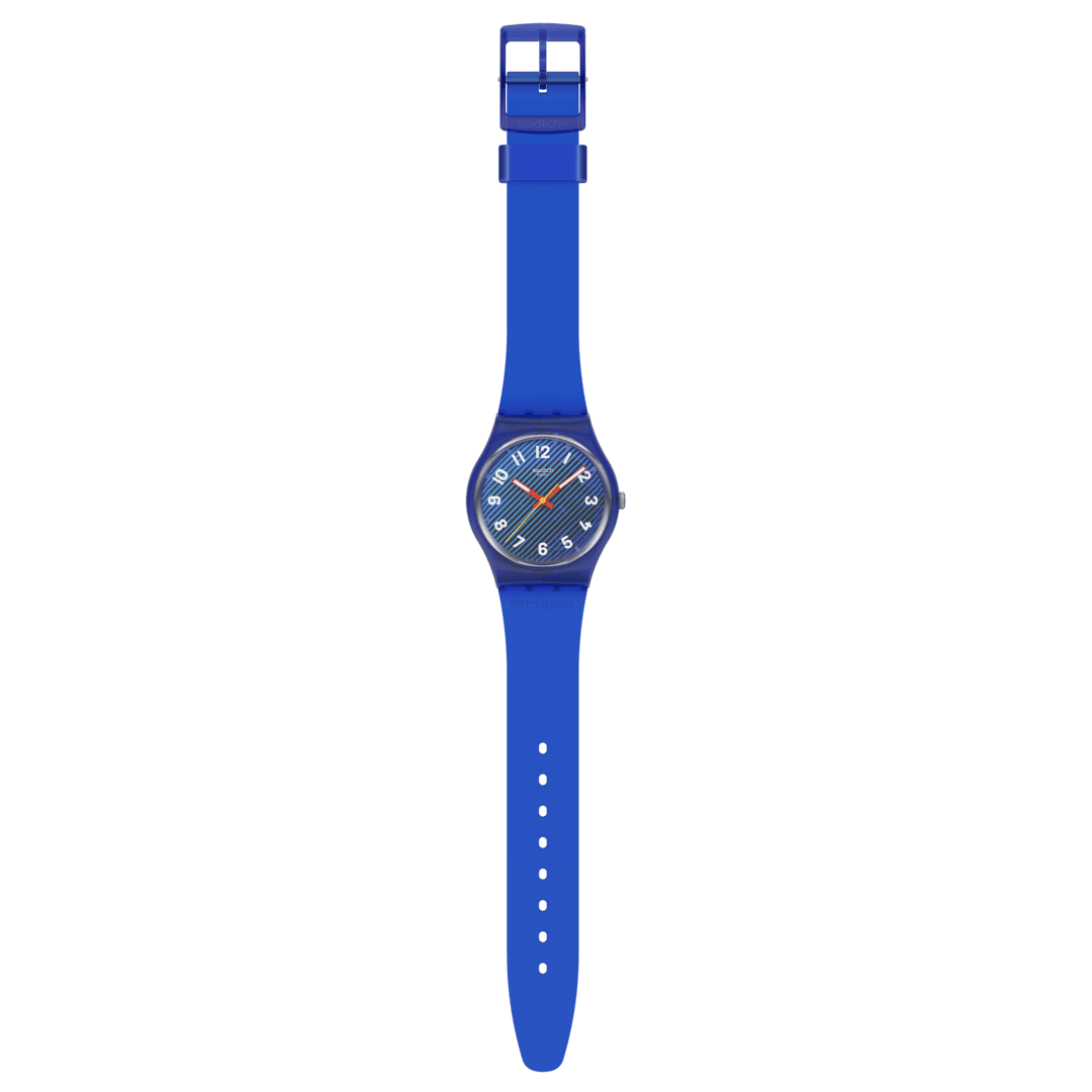 Swatch Originals Medium SO28S107 Wavelengths of Water Damenuhr Transparent Blau • Leuchtzeiger • Biosourced Gehäuse, Bild 3