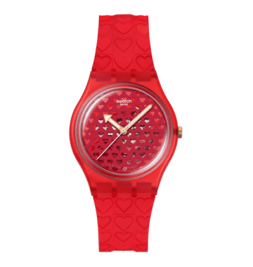 Swatch Originals Medium SO28Z122 Damenuhr Rot • Quarzwerk • Valentinstag Edition, Bild 8
