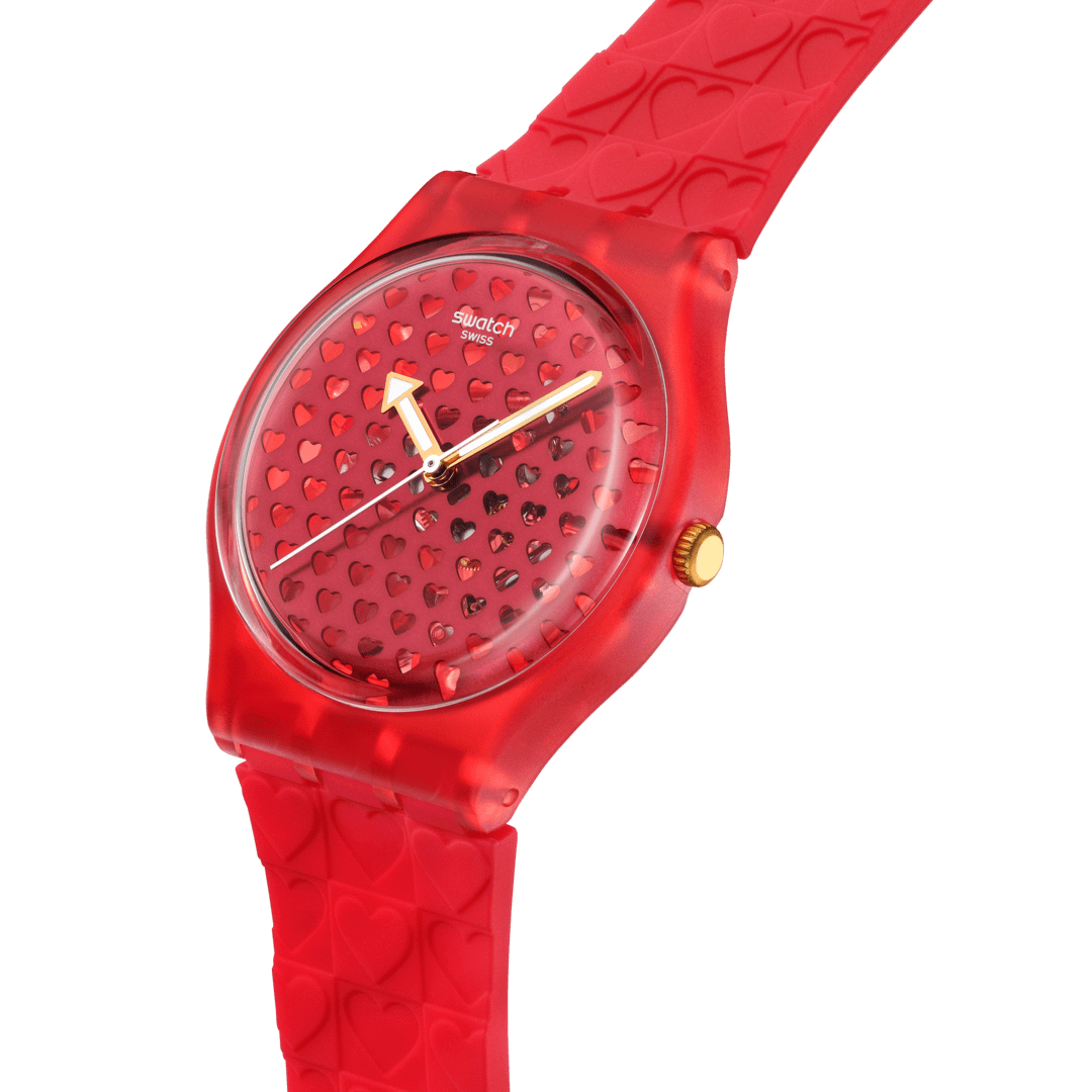 Swatch Originals Medium SO28Z122 Damenuhr Rot • Quarzwerk • Valentinstag Edition, Bild 3