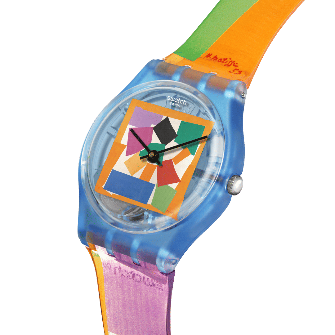 Swatch Originals Medium SO28Z127 Matisse's Snail Armbanduhr Transparent • Biosourced Gehäuse • Kunstdruck-Zifferblatt, Bild 2