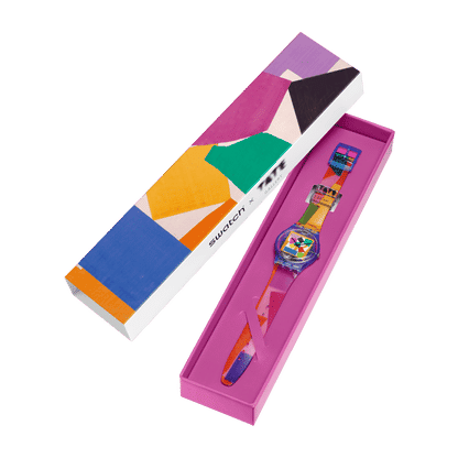 Swatch Originals Medium SO28Z127 Matisse's Snail Armbanduhr Transparent • Biosourced Gehäuse • Kunstdruck-Zifferblatt, Bild 5