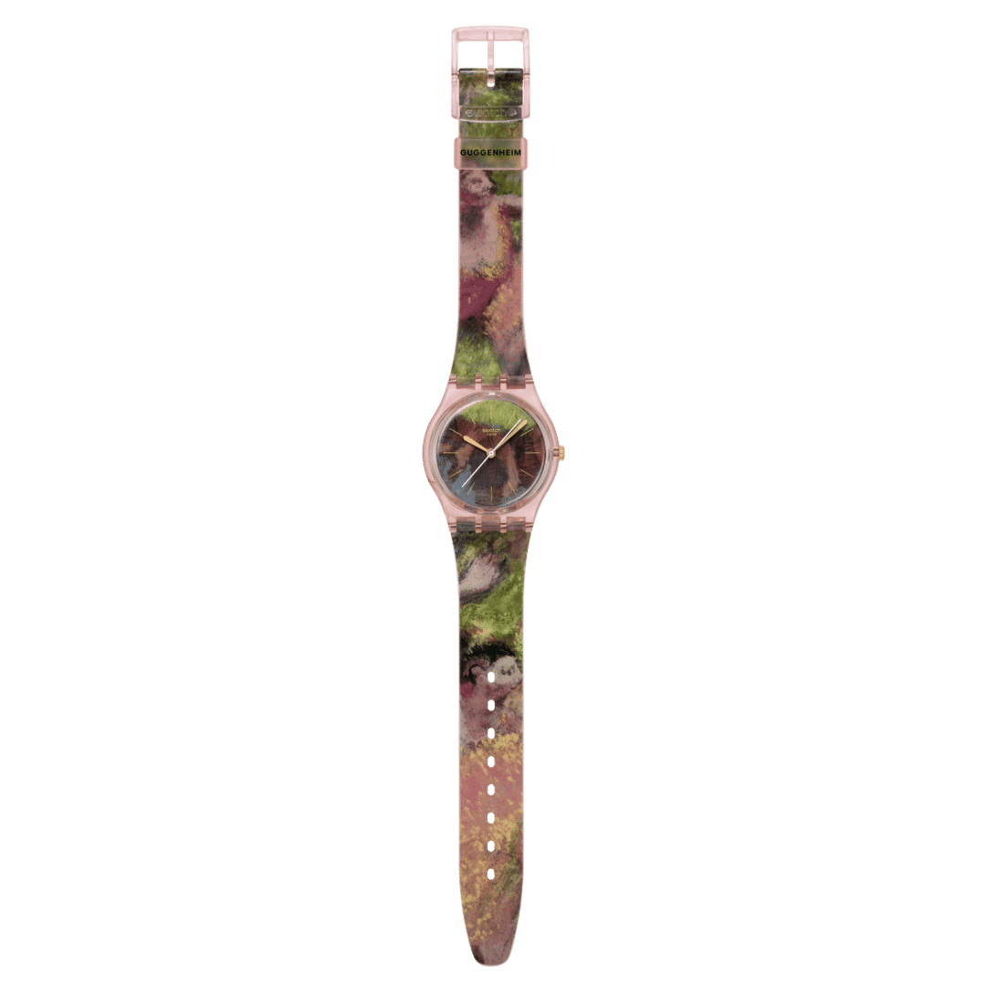 Swatch Originals Medium SO28Z131 Degas dancers Damenuhr Rosa • Biosourced Kunststoffgehäuse • Swatch x Guggenheim