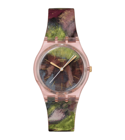Swatch Originals Medium SO28Z131 Degas dancers Damenuhr Rosa • Biosourced Kunststoffgehäuse • Swatch x Guggenheim Kollektion