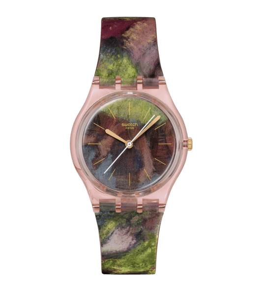 Swatch Originals Medium SO28Z131 Degas dancers Damenuhr Rosa • Biosourced Kunststoffgehäuse • Swatch x Guggenheim Kollektion