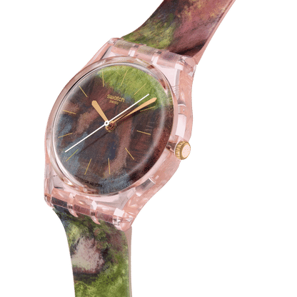 Swatch Originals Medium SO28Z131 Degas dancers Damenuhr Rosa • Biosourced Kunststoffgehäuse • Swatch x Guggenheim