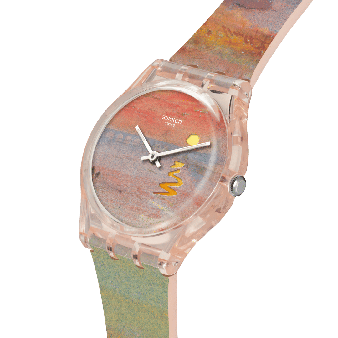 Swatch Originals SO28Z700 Armbanduhr Turner's Scarlet Sunset • Biosourced Gehäuse • Leuchtzeiger, Bild 3