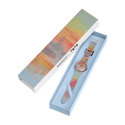 Swatch Originals SO28Z700 Armbanduhr Turner's Scarlet Sunset • Biosourced Gehäuse • Leuchtzeiger, Bild 6
