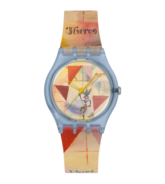 Swatch Originals Medium SO28Z703 Klee's Bavarian Don Giovanni Armbanduhr • Swatch x Guggenheim Kollektion • Kunstwerk am