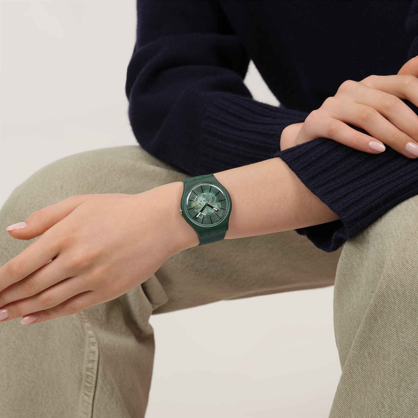 Swatch Originals Large SO29G111 Revealed in the Forest Armbanduhr • Grünes Muster-Design • Quarzwerk, Bild 5
