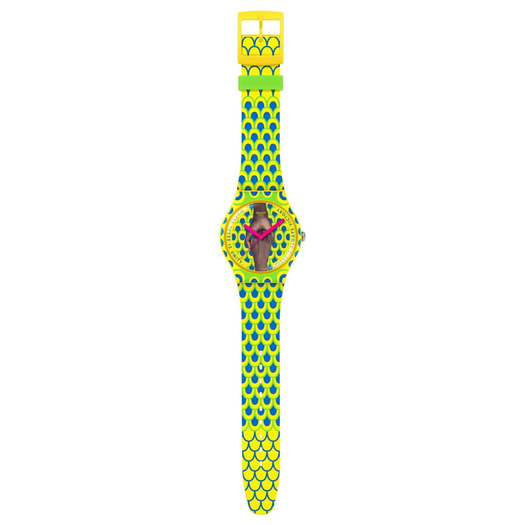 Swatch Originals Large SO29Z148 Unity Always Armbanduhr Gelb • Biosourced Gehäuse • Künstler-Edition, Bild 4
