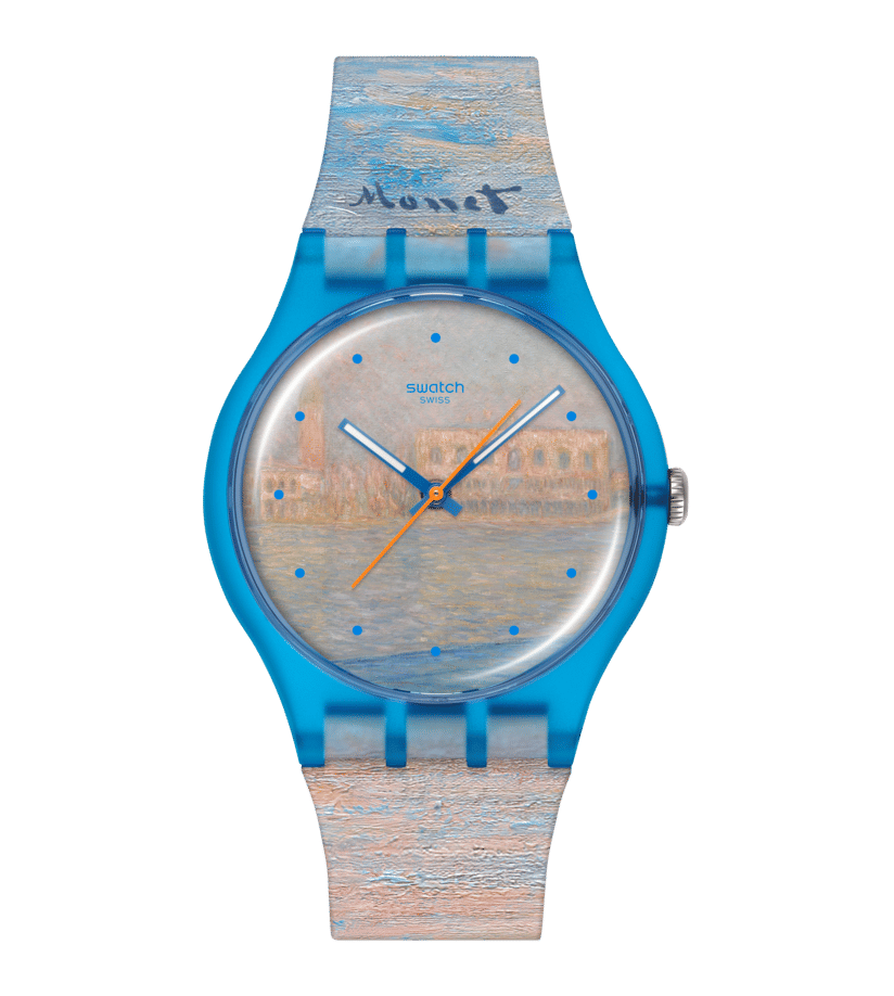 Swatch Originals Large SO29Z150 Damen Armbanduhr • Swatch x Guggenheim Kollektion • Monet Kunstwerk-Design