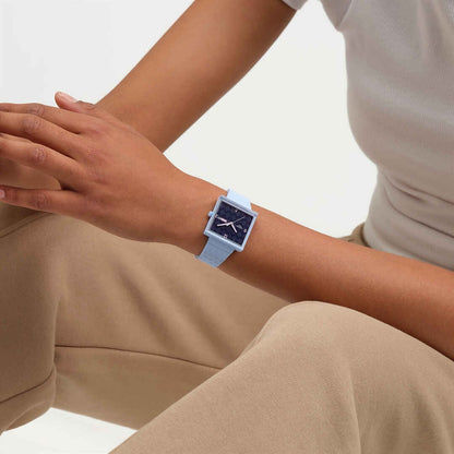 Swatch Bright Angle SO34L701 Damenuhr Hellblau • Bioceramic-Gehäuse • Leuchtzeiger, Bild 6