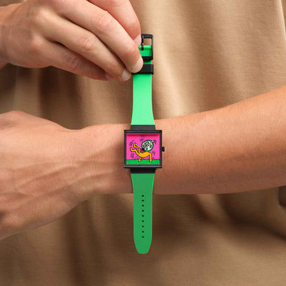 Swatch Breaks Off SO34Z102 Armbanduhr Schwarz • Biokeram-Gehäuse • Leuchtende Zeiger, Bild 2