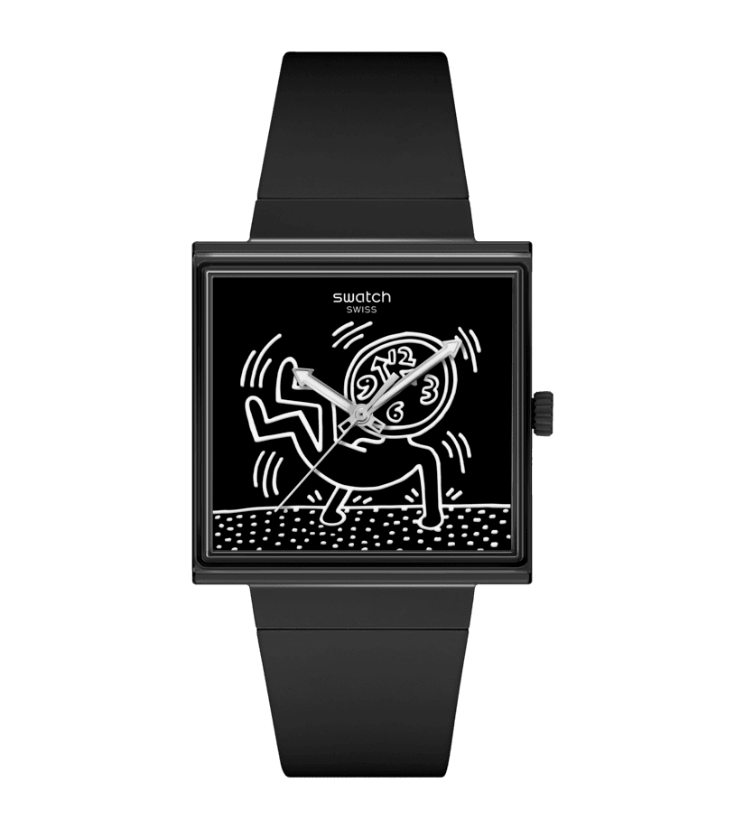 Swatch Break Loose SO34Z103 Armbanduhr Schwarz • Bioceramic-Gehäuse • Leuchtzeiger