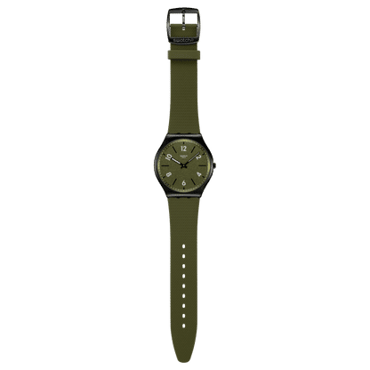 Swatch New Skin Irony SS07B115 Damen Armbanduhr Dunkelgrün • Leuchtzeigerzeiger • Ultraflach, Bild 4