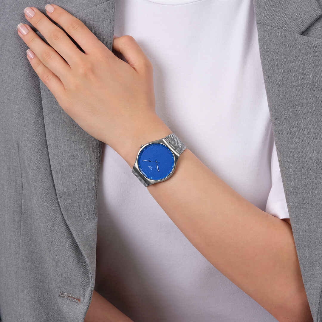 Swatch New Skin Irony SS07S157M Herrenuhr Silber • Ultradünnes Metallgehäuse • Modernes Design, Bild 8