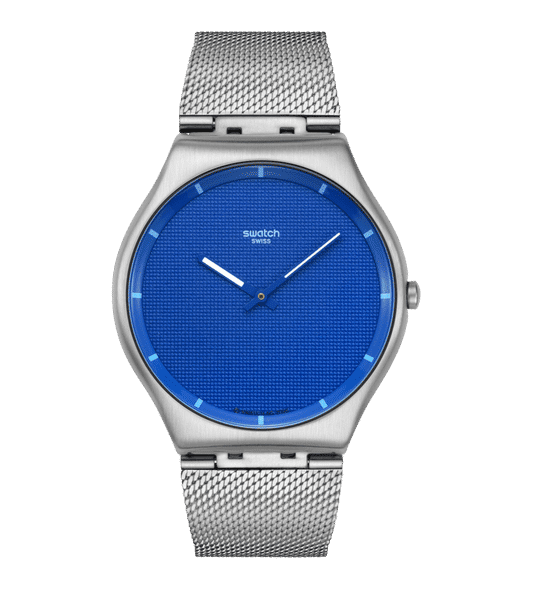 Swatch New Skin Irony SS07S157M Herrenuhr Silber • Ultradünnes Metallgehäuse • Modernes Design