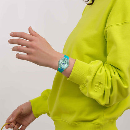 Swatch Skin SS08G111 Paradise Mist Damenuhr • Ultraflaches Design • Kollektion Painted Paradise, Bild 6