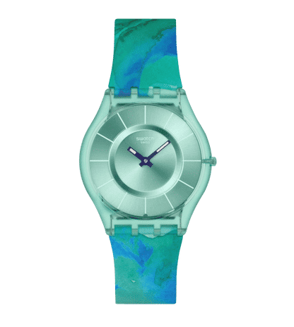 Swatch Skin SS08G111 Paradise Mist Damenuhr • Ultraflaches Design • Kollektion Painted Paradise