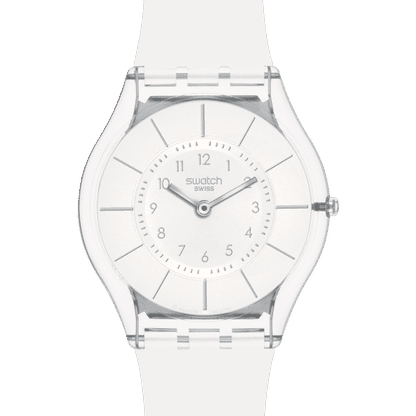 Swatch Skin SS08K102-S14 Damen Armbanduhr Weiß • Ultra-dünnes Gehäuse • Biosourced Materialien, Bild 3