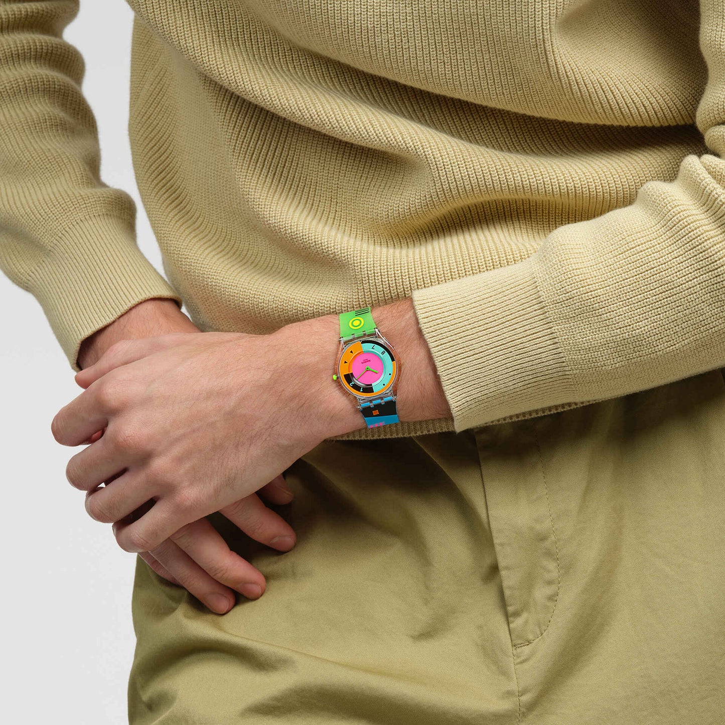 Swatch Neon Hot Racer SS08K119 Damen Armbanduhr • Ultra-Slim Design • Lebendiges Neon-Design, Bild 7
