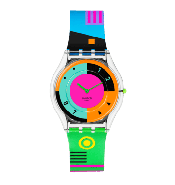 Swatch Neon Hot Racer SS08K119 Damen Armbanduhr • Ultra-Slim Design • Lebendiges Neon-Design, Bild 10