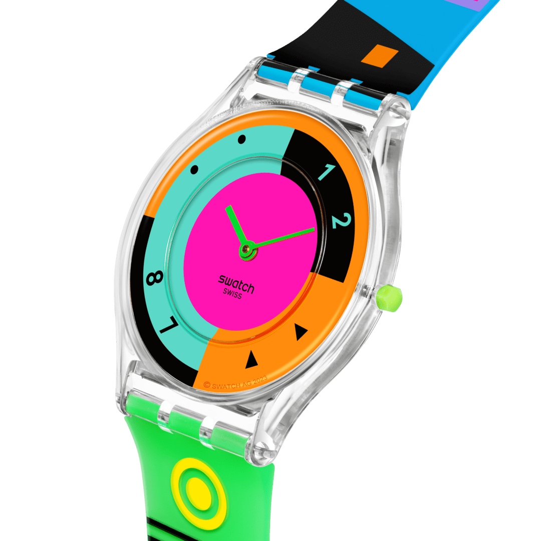 Swatch Neon Hot Racer SS08K119 Damen Armbanduhr • Ultra-Slim Design • Lebendiges Neon-Design, Bild 3
