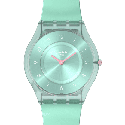 Swatch Skin SS08L100 Pastelicious Teal Damenuhr • Ultraflaches Design • Pastell-Stil, Bild 3