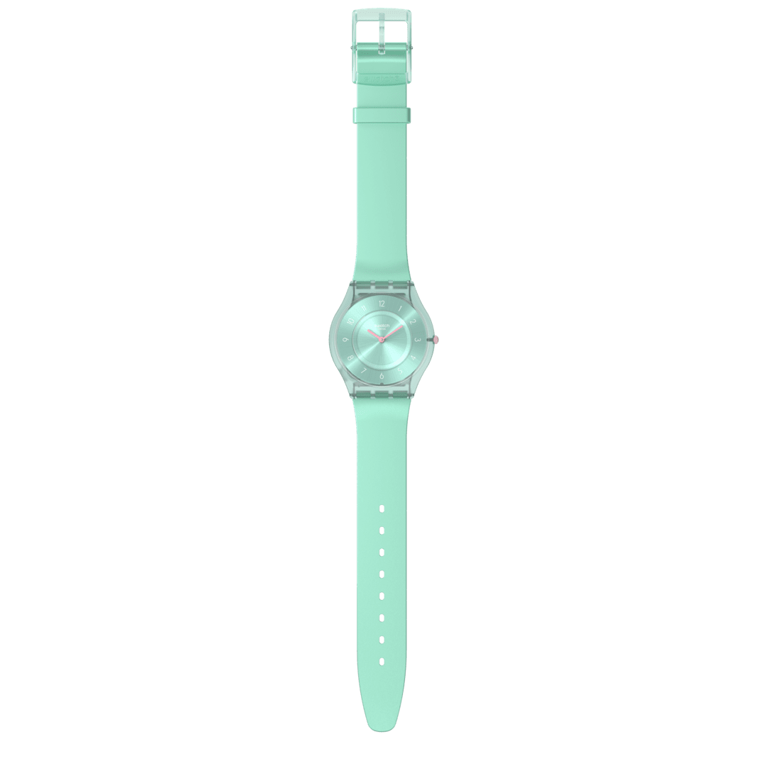 Swatch Skin SS08L100 Pastelicious Teal Damenuhr • Ultraflaches Design • Pastell-Stil, Bild 5