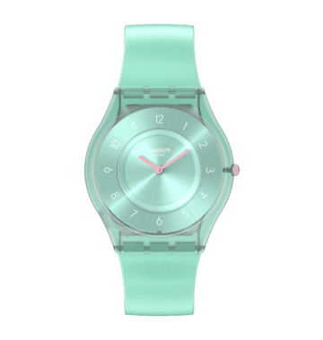 Swatch Skin SS08L100 Pastelicious Teal Damenuhr • Ultraflaches Design • Pastell-Stil, Bild 9