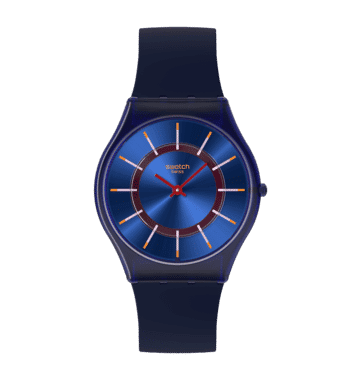 Swatch Skin SS08N117 Very Jazzy Berry Damenuhr • Ultra-Slim Design • Modernes Quarzwerk, Bild 2
