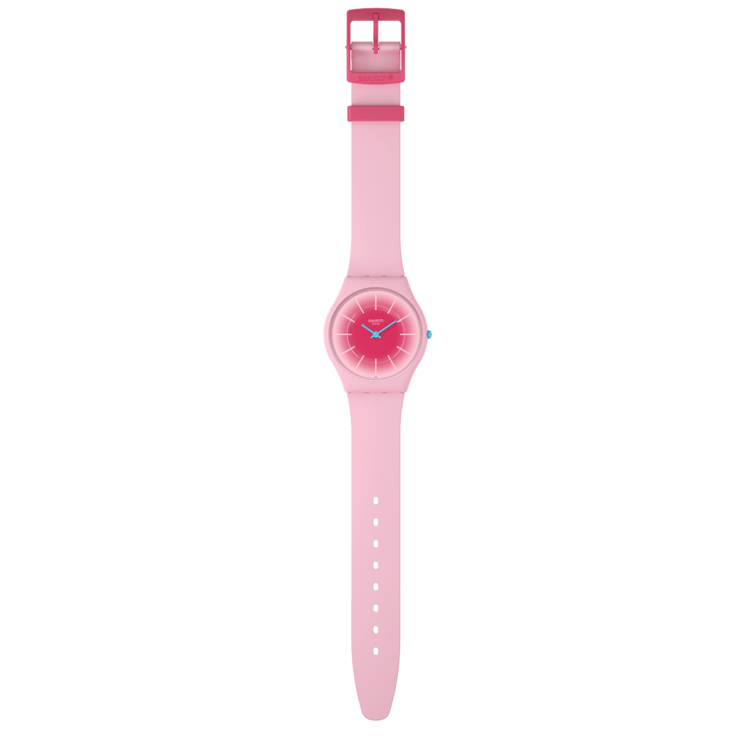 Swatch Skin SS08P110 Radiantly Pink Damenuhr Rosa • Ultra-Slim • Farbverlauf-Zifferblatt, Bild 4