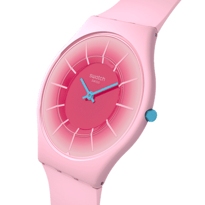 Swatch Skin SS08P110 Radiantly Pink Damenuhr Rosa • Ultra-Slim • Farbverlauf-Zifferblatt, Bild 3