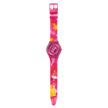 Swatch Skin SS08P113 Paradise Petals Damenuhr Rosa • Leuchtzeigerzeiger & Indizes • Ultra-dünn & Ultra-leicht, Bild 4
