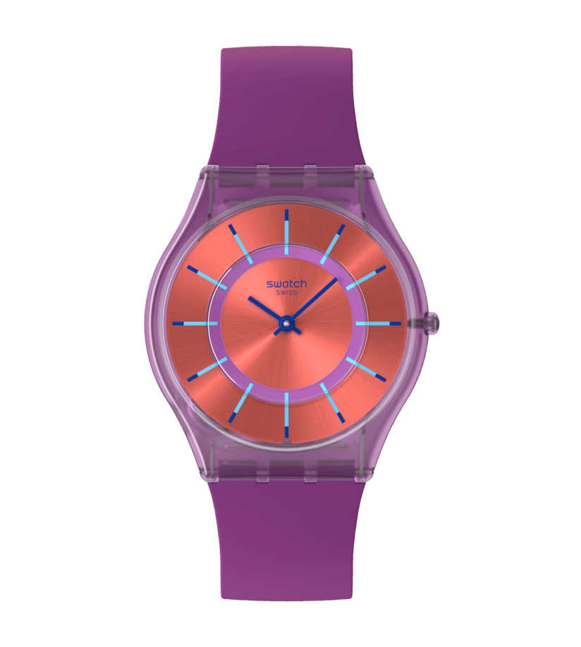 Swatch Sweet Strawberry Dream SS08V108 Damen Armbanduhr • Ultra-thin Design • Skin Collection
