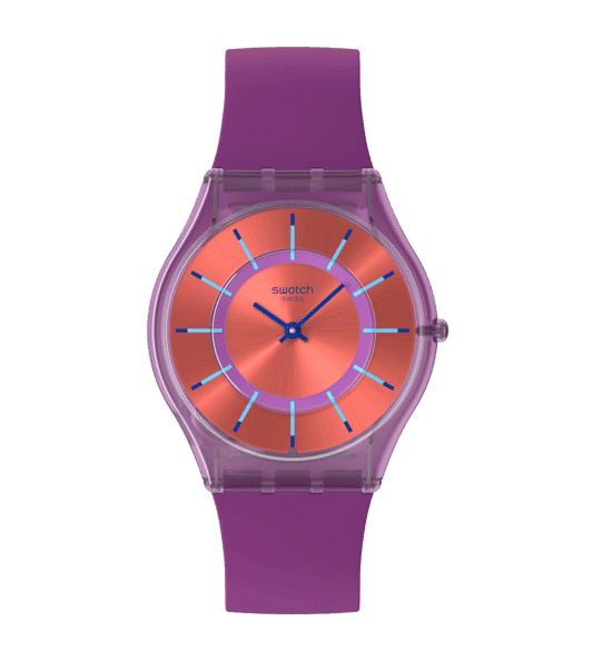 Swatch Sweet Strawberry Dream SS08V108 Damen Armbanduhr • Ultra-thin Design • Skin Collection