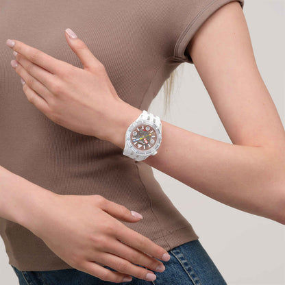 Swatch Scubaqua SSCU09K100 Aurelia Aurita Damen • Bioceramic-Gehäuse • Leuchtzeiger & Leuchtindizes, Bild 7