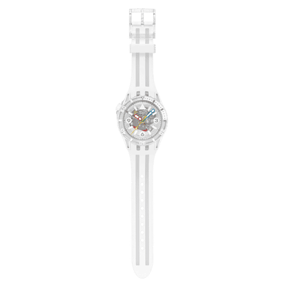 Swatch Scubaqua SSCU09K100 Aurelia Aurita Damen • Bioceramic-Gehäuse • Leuchtzeiger & Leuchtindizes, Bild 4