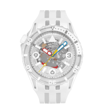 Swatch Scubaqua SSCU09K100 Aurelia Aurita Damen • Bioceramic-Gehäuse • Leuchtzeiger & Leuchtindizes, Bild 12