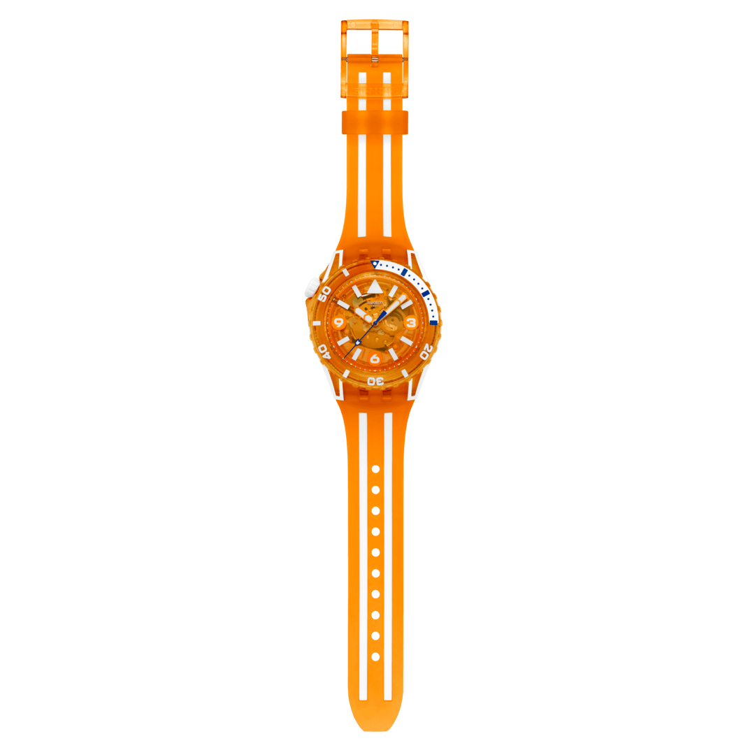 Swatch Scubaqua SSCU09O100 Armbanduhr Pacific Sea Nettle • Bioceramic-Gehäuse • Taucheruhr, Bild 4
