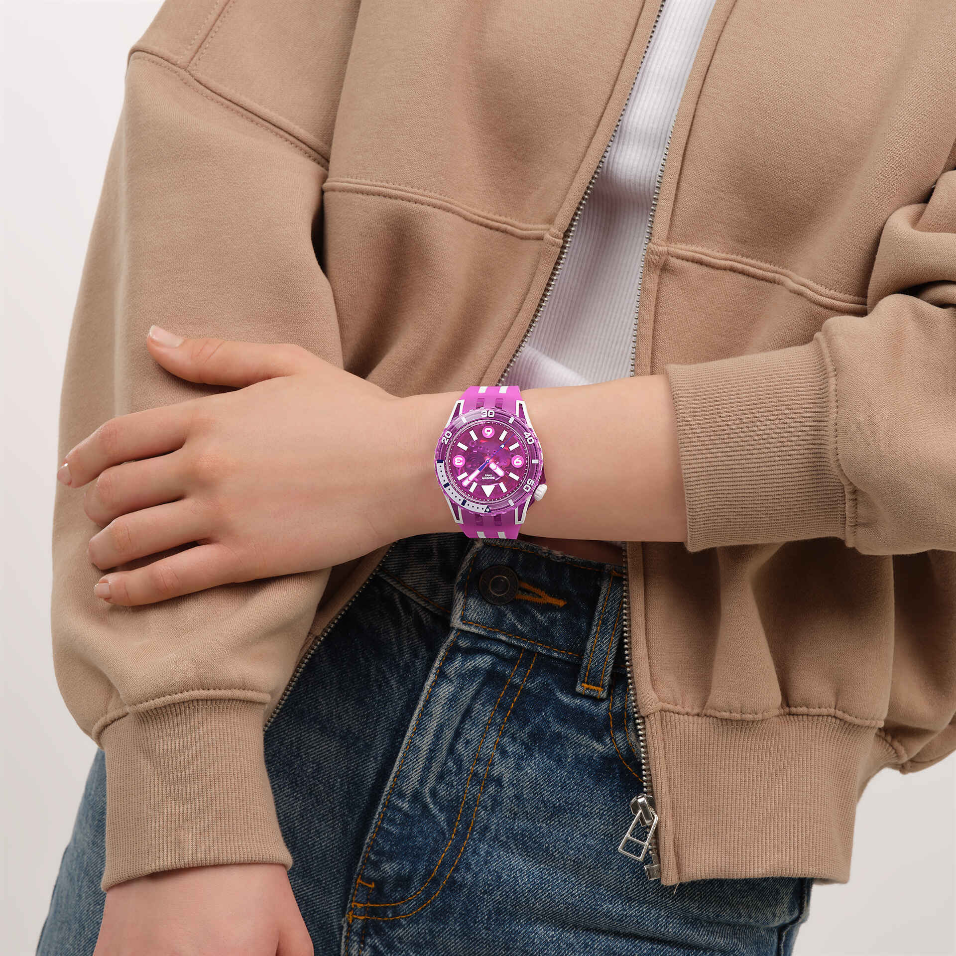 Swatch Scubaqua SSCU09P100 Damen Armbanduhr Mehrfarbig • Bioceramic-Gehäuse • Taucheruhr-Design, Bild 2
