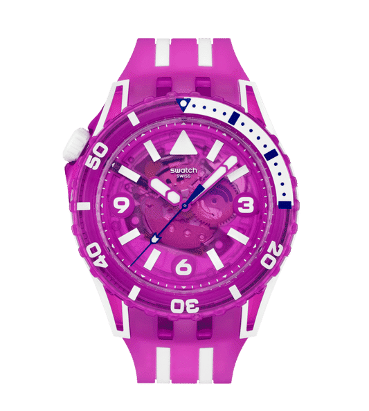 Swatch Scubaqua SSCU09P100 Damen Armbanduhr Mehrfarbig • Bioceramic-Gehäuse • Taucheruhr-Design
