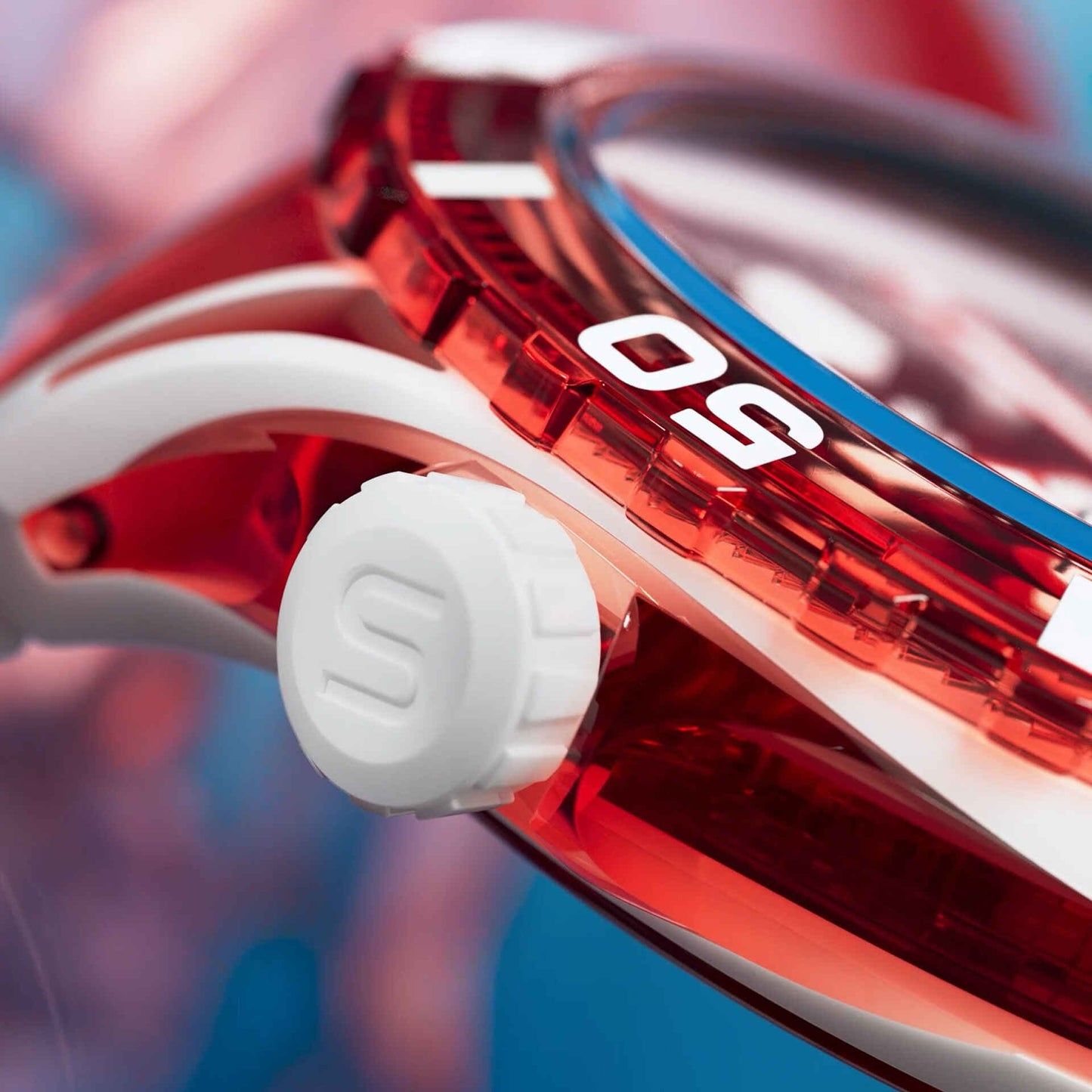 Swatch Scubaqua SSCU09R100 Armbanduhr Transparent-Rot • Bioceramic-Gehäuse • Leuchtindizes, Bild 5