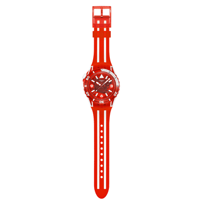 Swatch Scubaqua SSCU09R100 Armbanduhr Transparent-Rot • Bioceramic-Gehäuse • Leuchtindizes, Bild 4