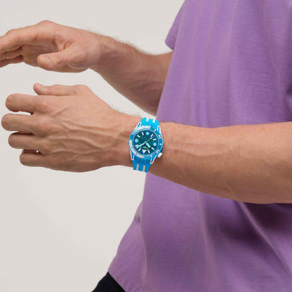 Swatch Scubaqua SSCU09S100 Armbanduhr Blau • Bioceramic-Gehäuse • Leuchtende Zeiger & Indizes, Bild 6