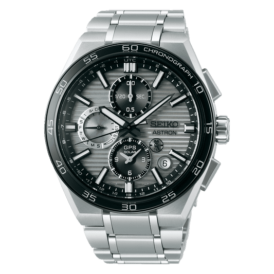 Seiko Astron SSH177J1 Herren Armbanduhr • GPS Solar Chronograph • Saphirglas mit Titan
