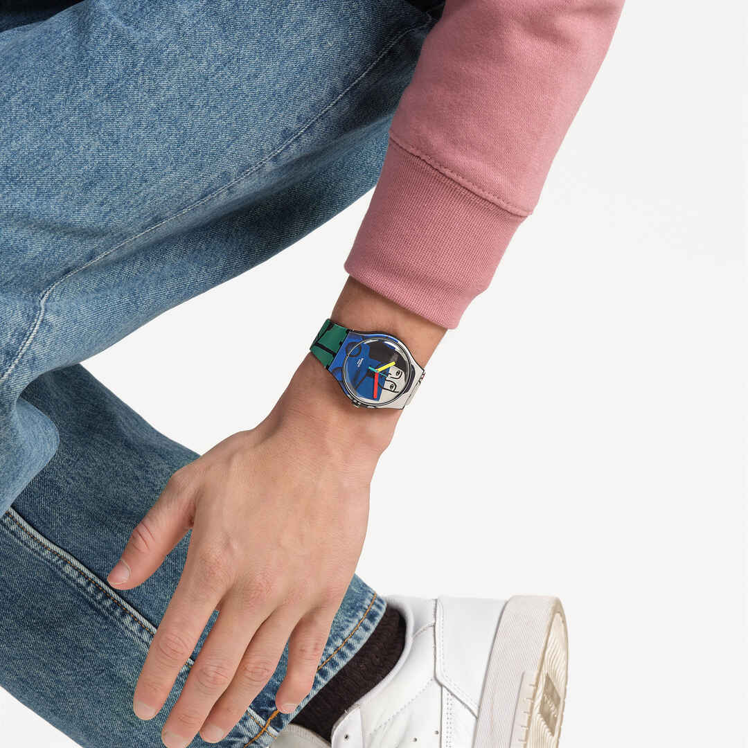 Swatch Originals Large SUOZ363 Armbanduhr Schwarz • Swatch x Tate Gallery Collection • Künstler-Zifferblatt, Bild 10
