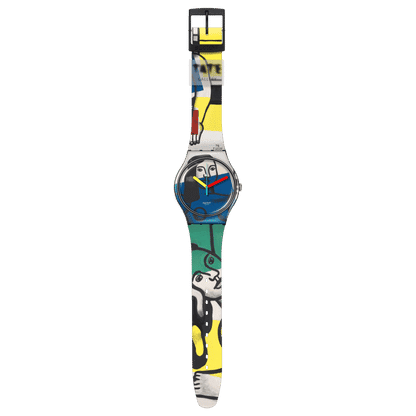 Swatch Originals Large SUOZ363 Armbanduhr Schwarz • Swatch x Tate Gallery Collection • Künstler-Zifferblatt, Bild 4